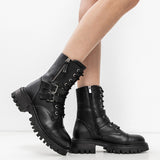 Lederstiefeletten für Damen