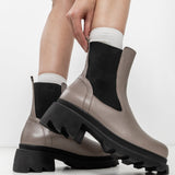 Damen-Lederstiefeletten für die Übergangszeit