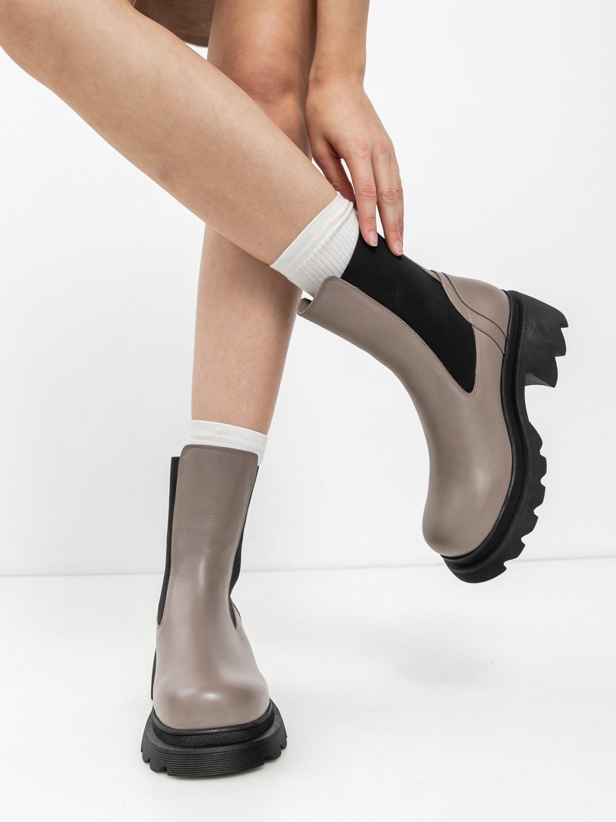Damen-Lederstiefeletten für die Übergangszeit