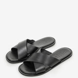 Damen-Sandalen aus geprägtem Leder