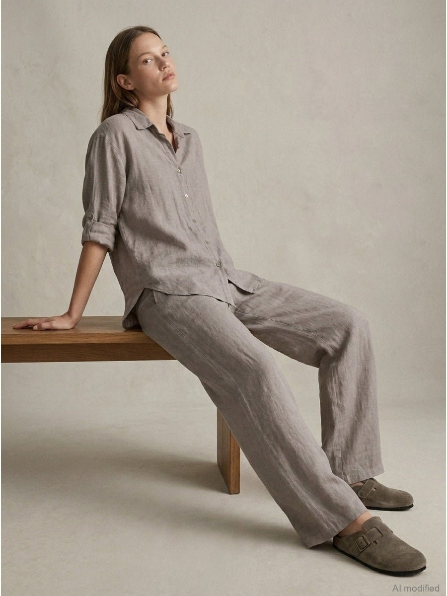 Damenhemd, Capsule Collection, 100% Leinen