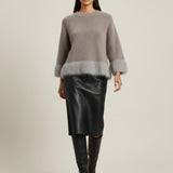 Damenpullover mit Baby-Alpakawolle