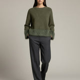 Damenpullover mit Baby-Alpakawolle