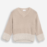 Damenpullover mit Baby-Alpakawolle