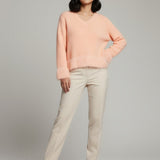 Damenpullover mit Baby-Alpakawolle