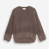 Damenpullover mit Baby-Alpakawolle