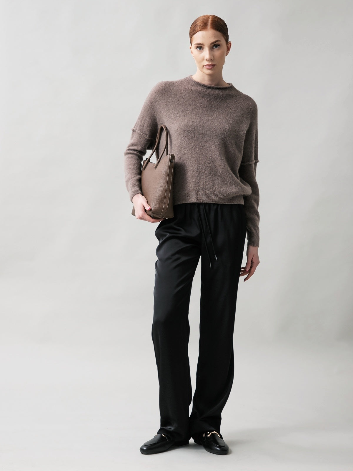 Damenpullover mit Baby Alpaka Wolle
