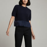 Damenpullover mit Mohairwolle