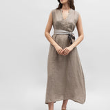 Sommerliches Damenkleid, Capsule Collection, 100 % Leinen