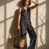 Damenhose, Capsule Collection, 100% Leinen