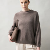 Damenpullover mit Baby Alpaka Wolle