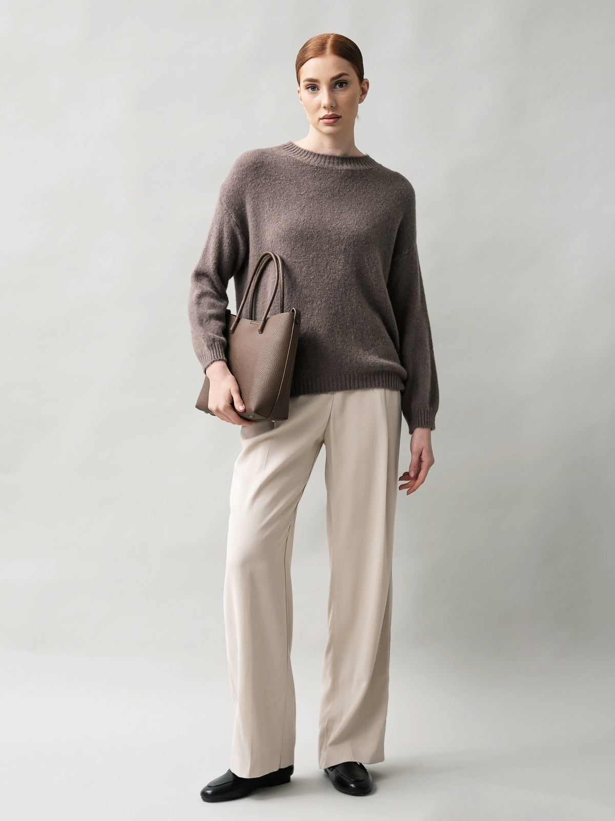 Damenpullover mit Baby Alpaka Wolle