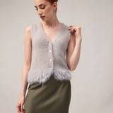 Damenpullover mit Baby-Alpakawolle