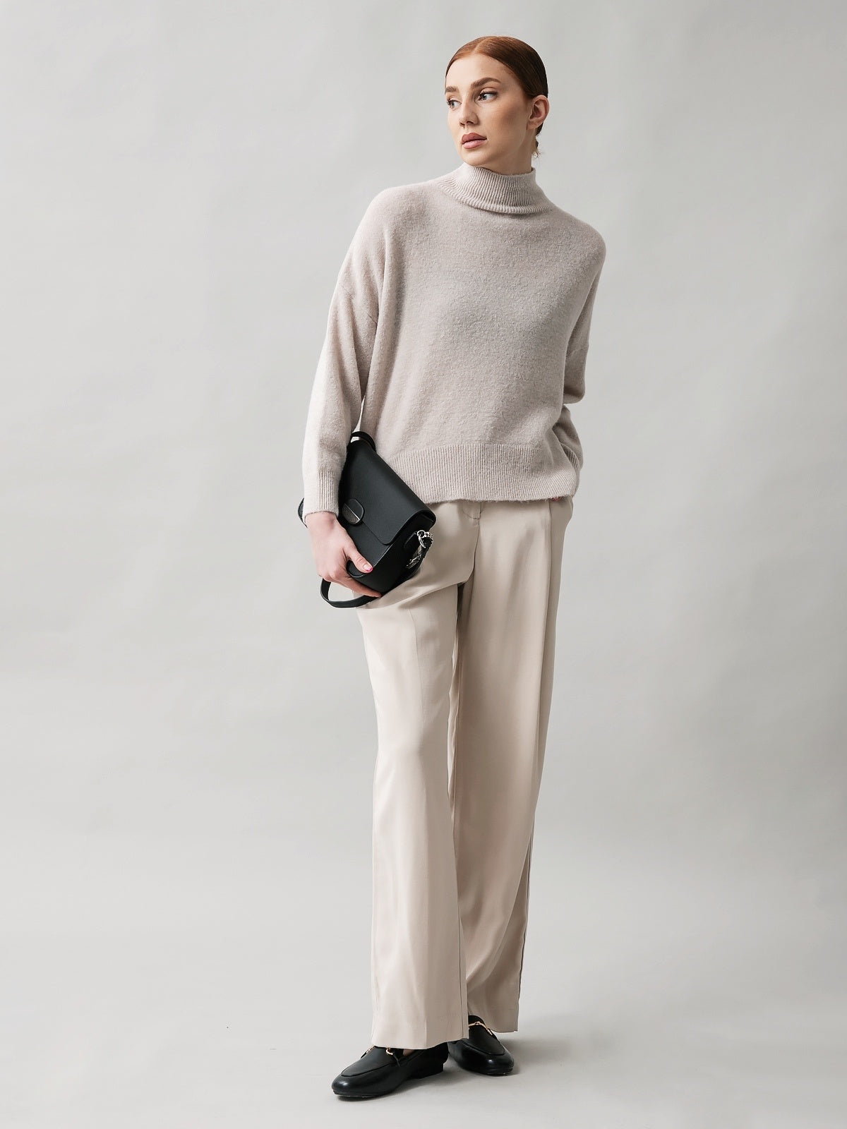 Damenpullover mit Baby Alpaka Wolle