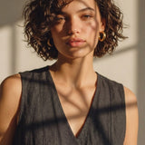 Damenweste, Capsule Collection, 100% Leinen