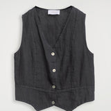 Damenweste, Capsule Collection, 100% Leinen