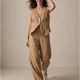 Damenweste, Capsule Collection, 100% Leinen