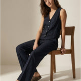 Damenweste, Capsule Collection, 100% Leinen