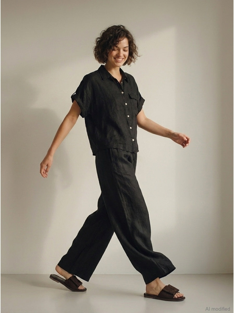 Damenhemd, Capsule Collection, 100% Leinen