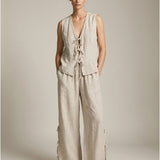 Damenweste, Capsule Collection, 100% Leinen