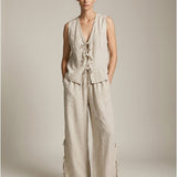 Damenweste, Capsule Collection, 100% Leinen