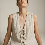 Damenweste, Capsule Collection, 100% Leinen