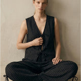 Damenweste, Capsule Collection, 100% Leinen