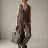 Damenweste, Capsule Collection, 100% Leinen