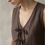 Damenweste, Capsule Collection, 100% Leinen