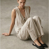 Damenhose, Capsule Collection, 100% Leinen