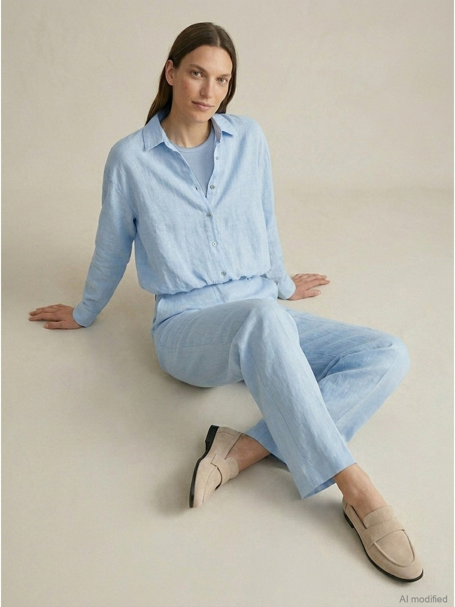 Damenhemd, Capsule Collection, 100% Leinen