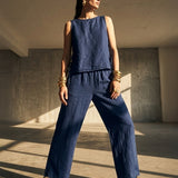 Damenhose, Capsule Collection, 100% Leinen