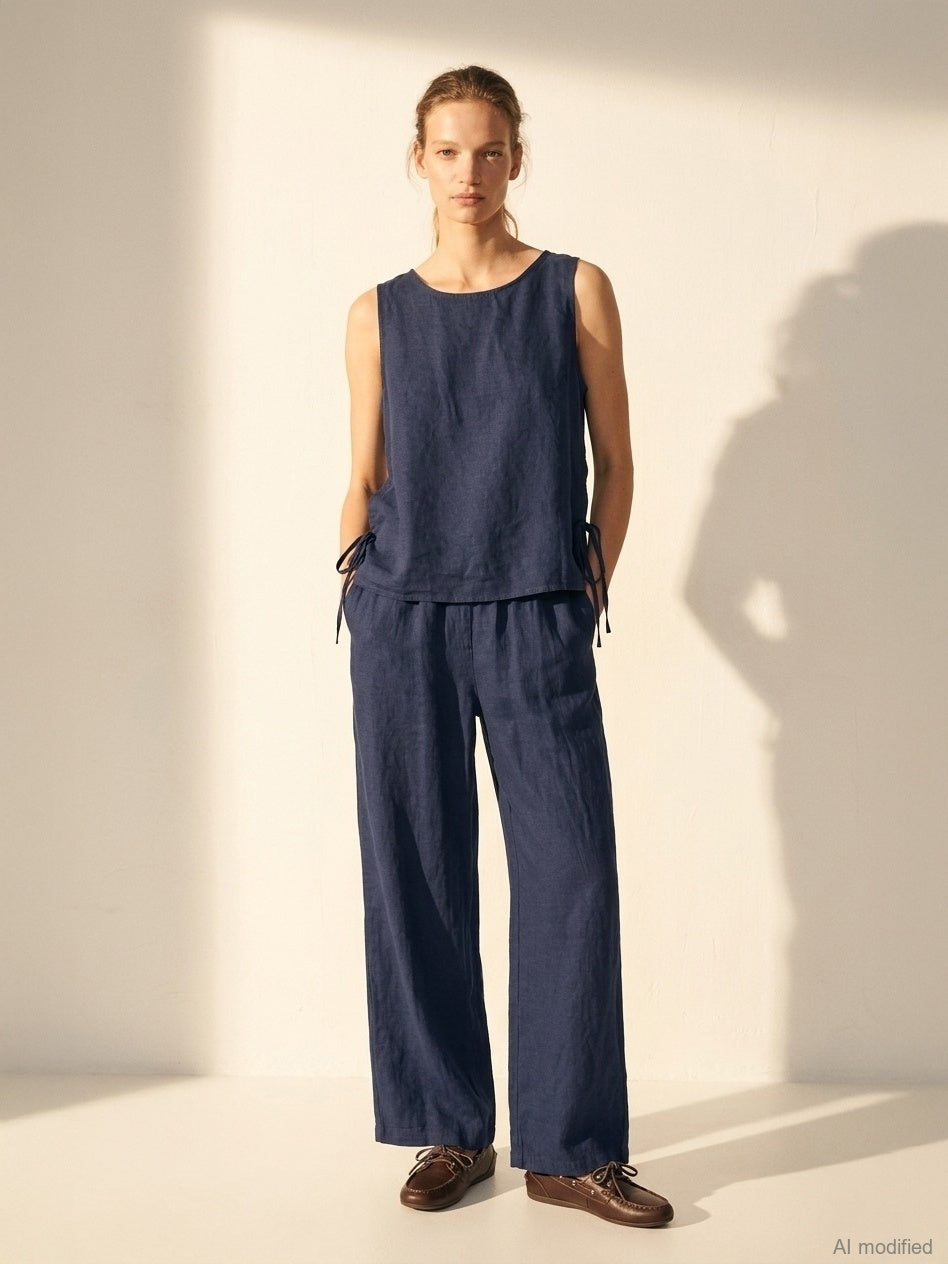 Damenhose, Capsule Collection, 100% Leinen