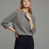 Damenpullover mit Mohairwolle