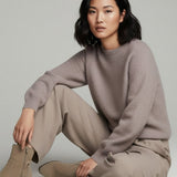 Damenpullover mit Mohairwolle