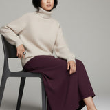 Damenpullover mit Mohairwolle