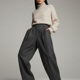 Damenpullover mit Mohairwolle