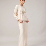 Pullover und Hose für Frauen mit Kaschmir