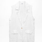 Damenweste, Capsule Collection, 100% Leinen