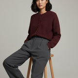 Damen Strickjacke mit Wolle
