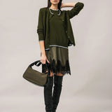 Damen Strickjacke mit Angorawolle