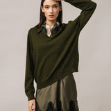 Damen-Polopullover mit Angorawolle