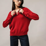 Damen-Polopullover mit Angorawolle