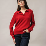 Damen-Polopullover mit Angorawolle