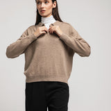 Damen-Polopullover mit Angorawolle