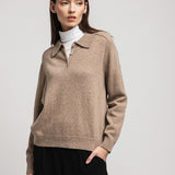 Damen-Polopullover mit Angorawolle