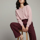 Damenpullover mit Mohairwolle