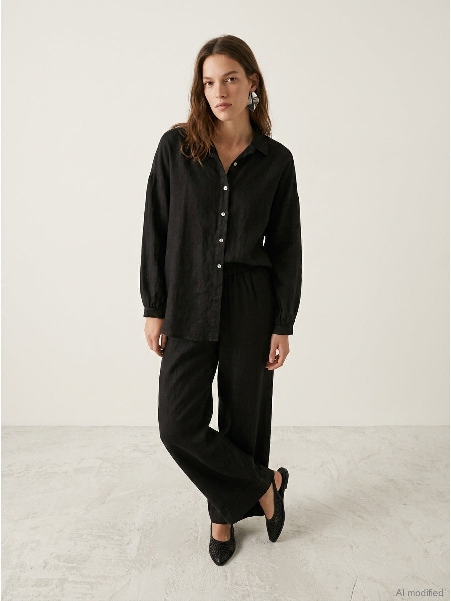 Damenhose, Capsule Collection, 100% Leinen