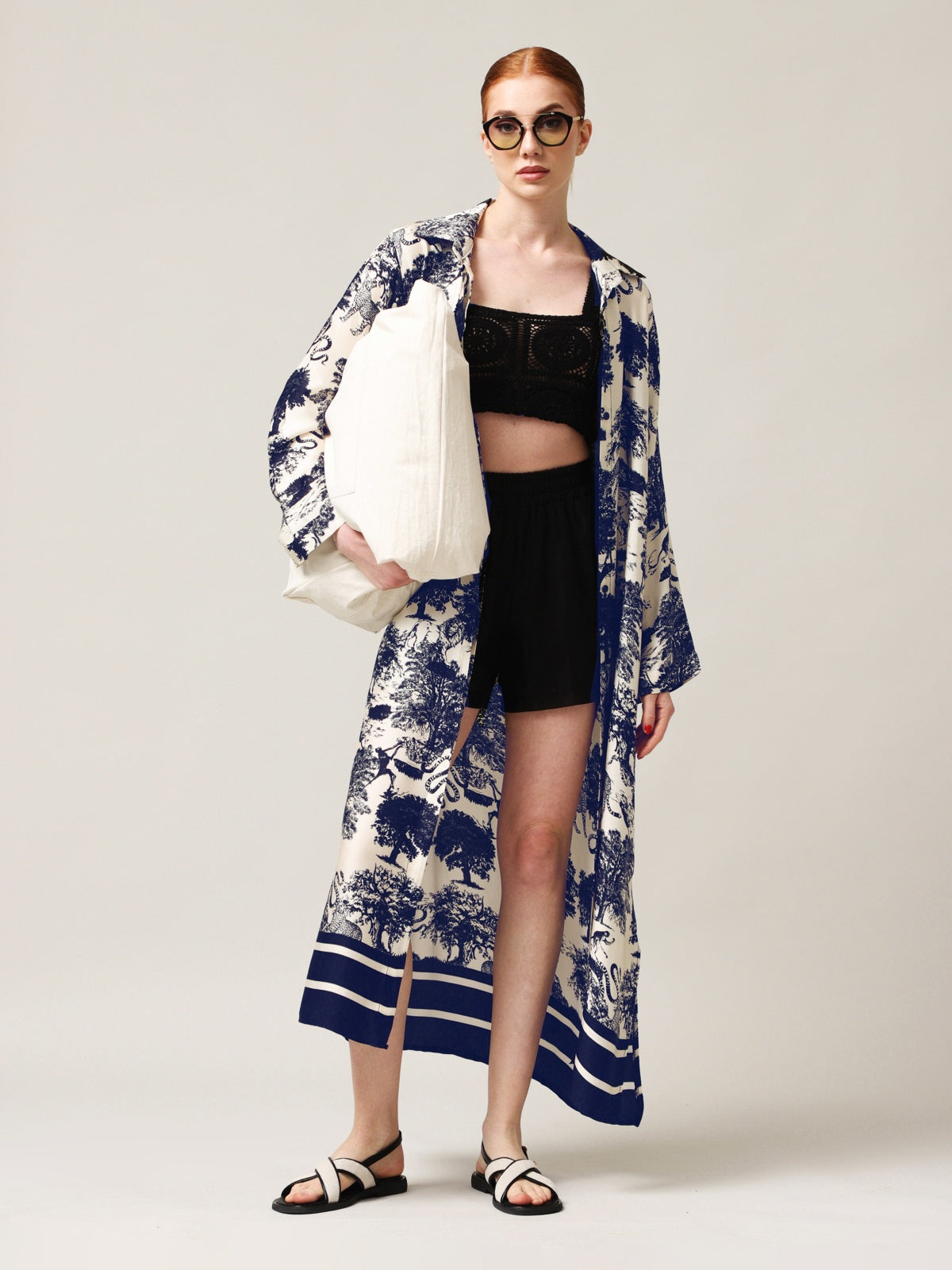 Damen-Hemdkleid mit Seide