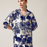 Damen-Hemdkleid mit Seide